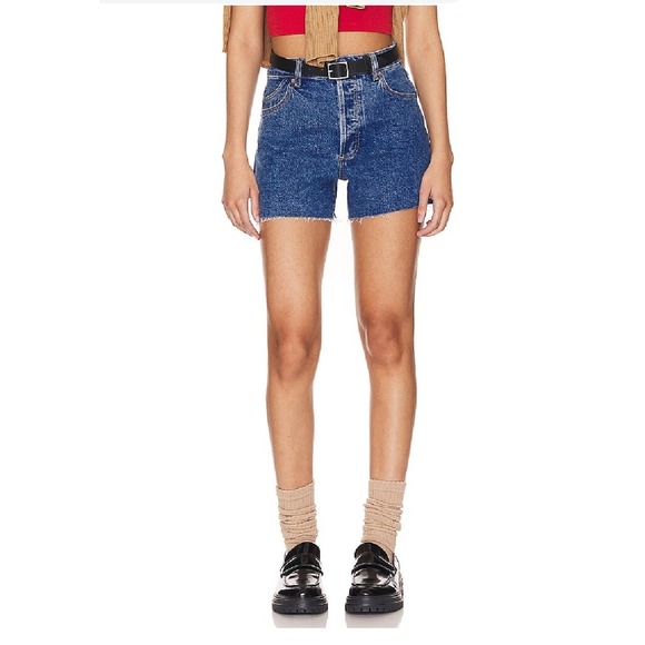 ROLLA'S Original High‎ Rise Denim Shorts Size 31 Aussie 13 Blue Jean - Picture 2 of 15